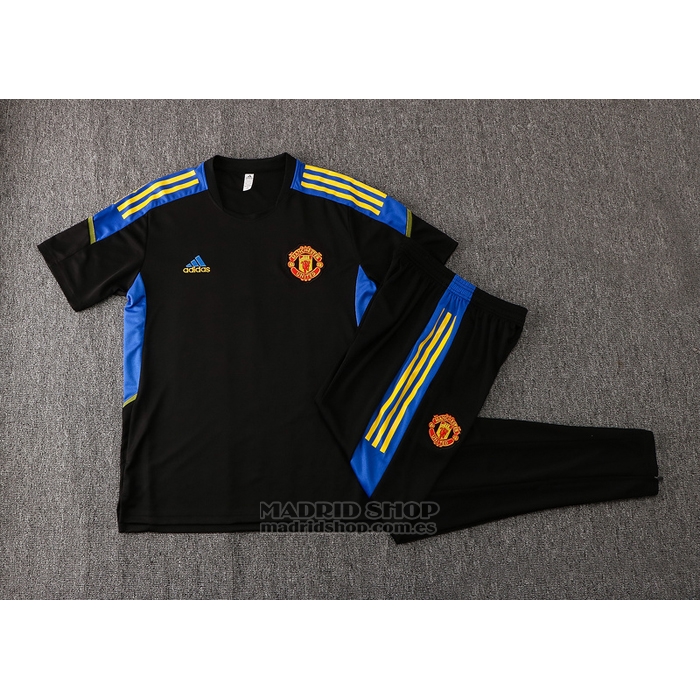 Chandal del Manchester United Manga Corta 2021-2022 Negro